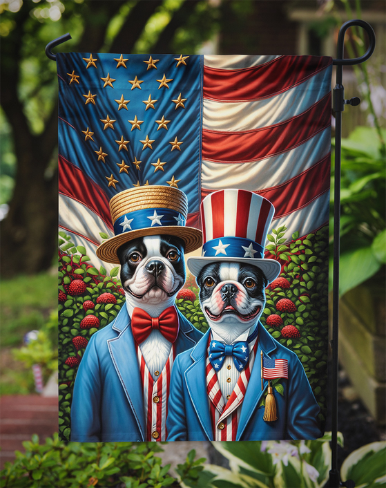 All American Boston Terrier Garden Flag Caroline's Treasures