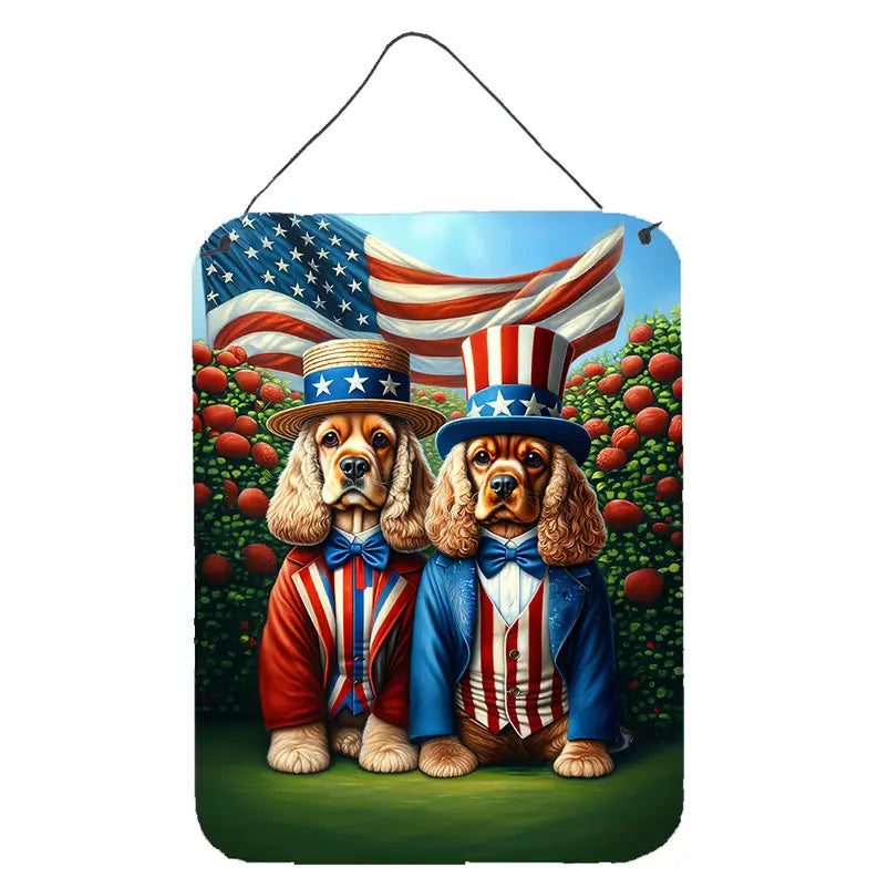 All American Chinese Crested Wall or Door Hanging Prints Caroline's Treasures
