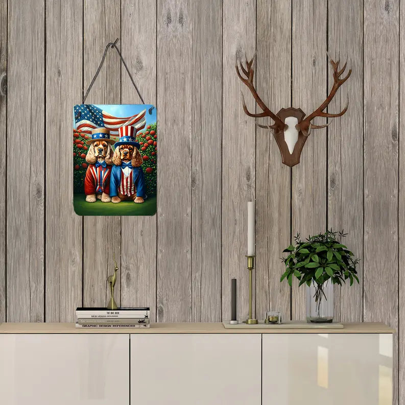 All American Chinese Crested Wall or Door Hanging Prints Caroline's Treasures