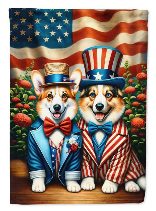All American Corgi Garden Flag Caroline's Treasures