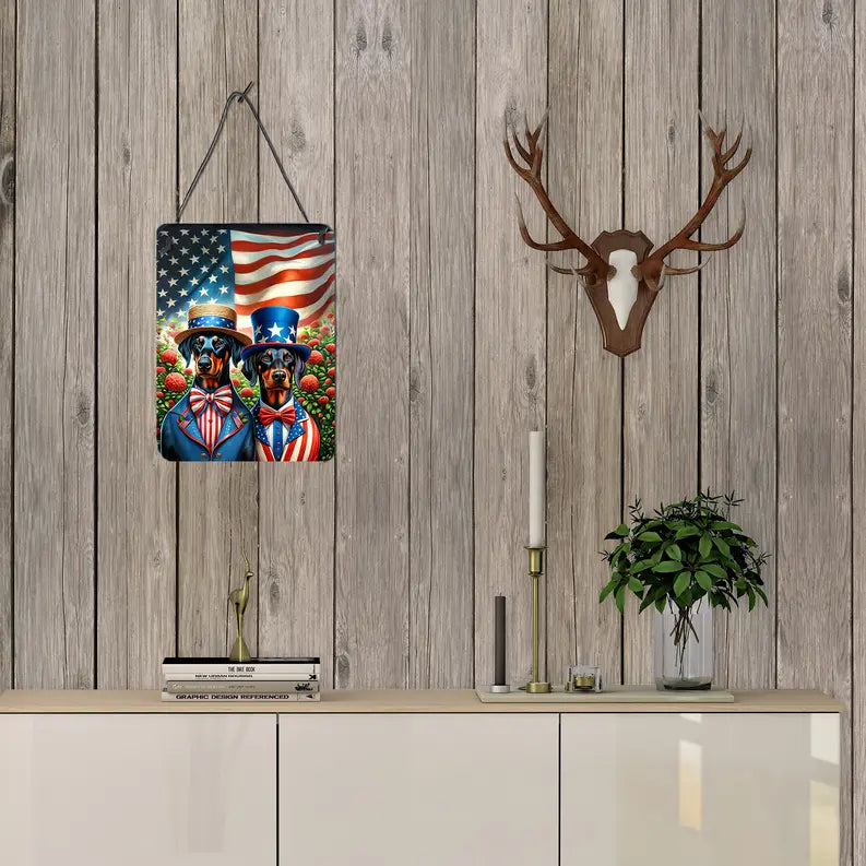 All American Dachshund Wall or Door Hanging Prints Caroline's Treasures