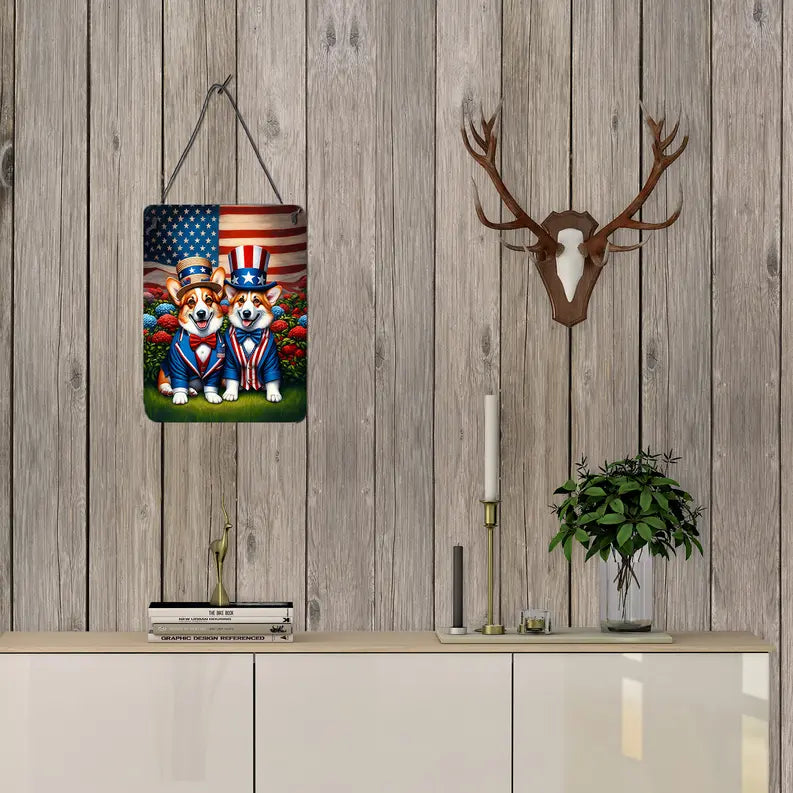 All American Dachshund Wall or Door Hanging Prints Caroline's Treasures