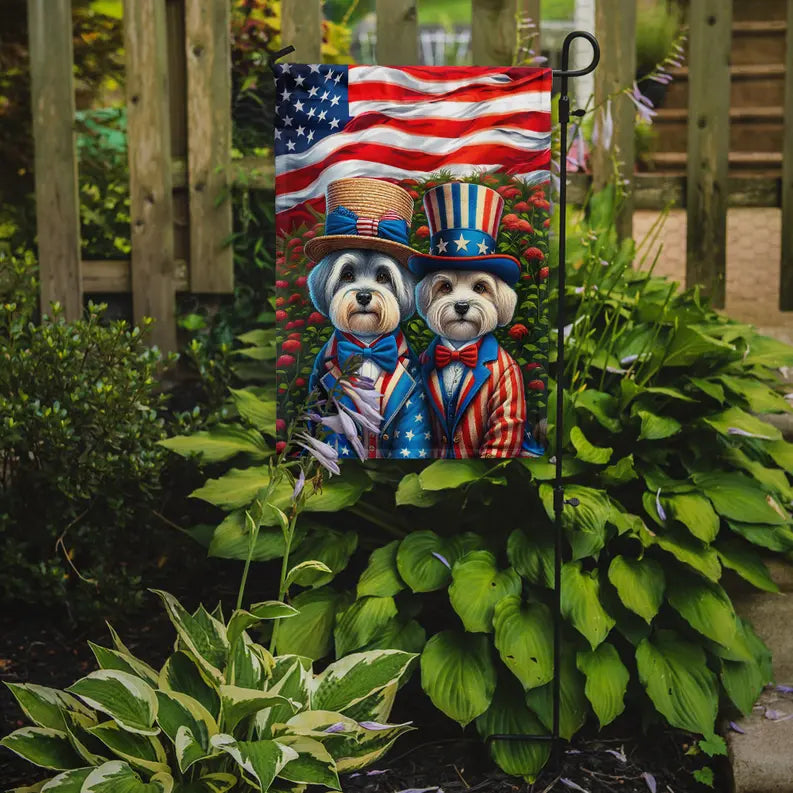 All American Dandie Dinmont Terrier Garden Flag Caroline's Treasures