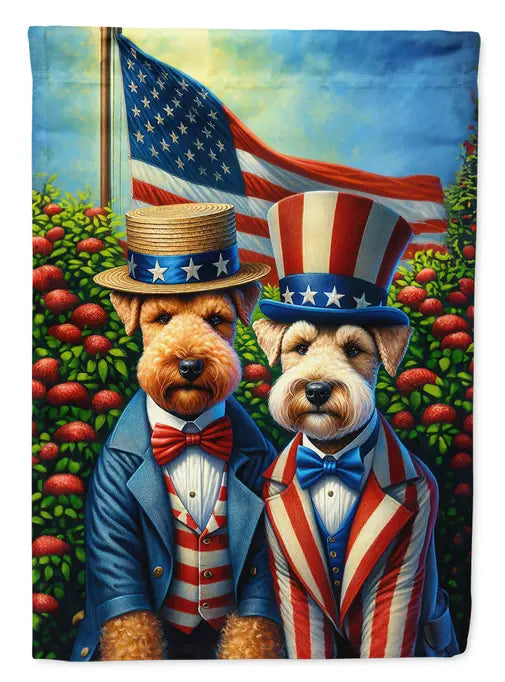 All American Lakeland Terrier Garden Flag Caroline's Treasures