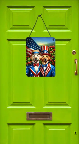 All American Lhasa Apso Wall or Door Hanging Prints Caroline's Treasures