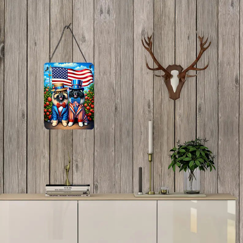All American Lhasa Apso Wall or Door Hanging Prints Caroline's Treasures