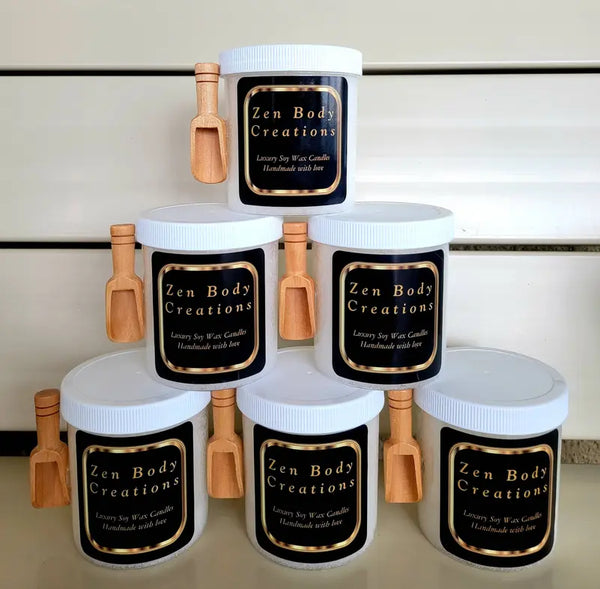 All Natural Salt Body Scrubs Zen Candle & Body