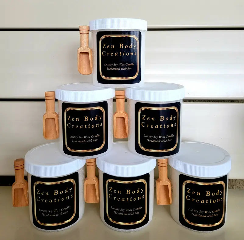 All Natural Salt Body Scrubs Zen Candle & Body