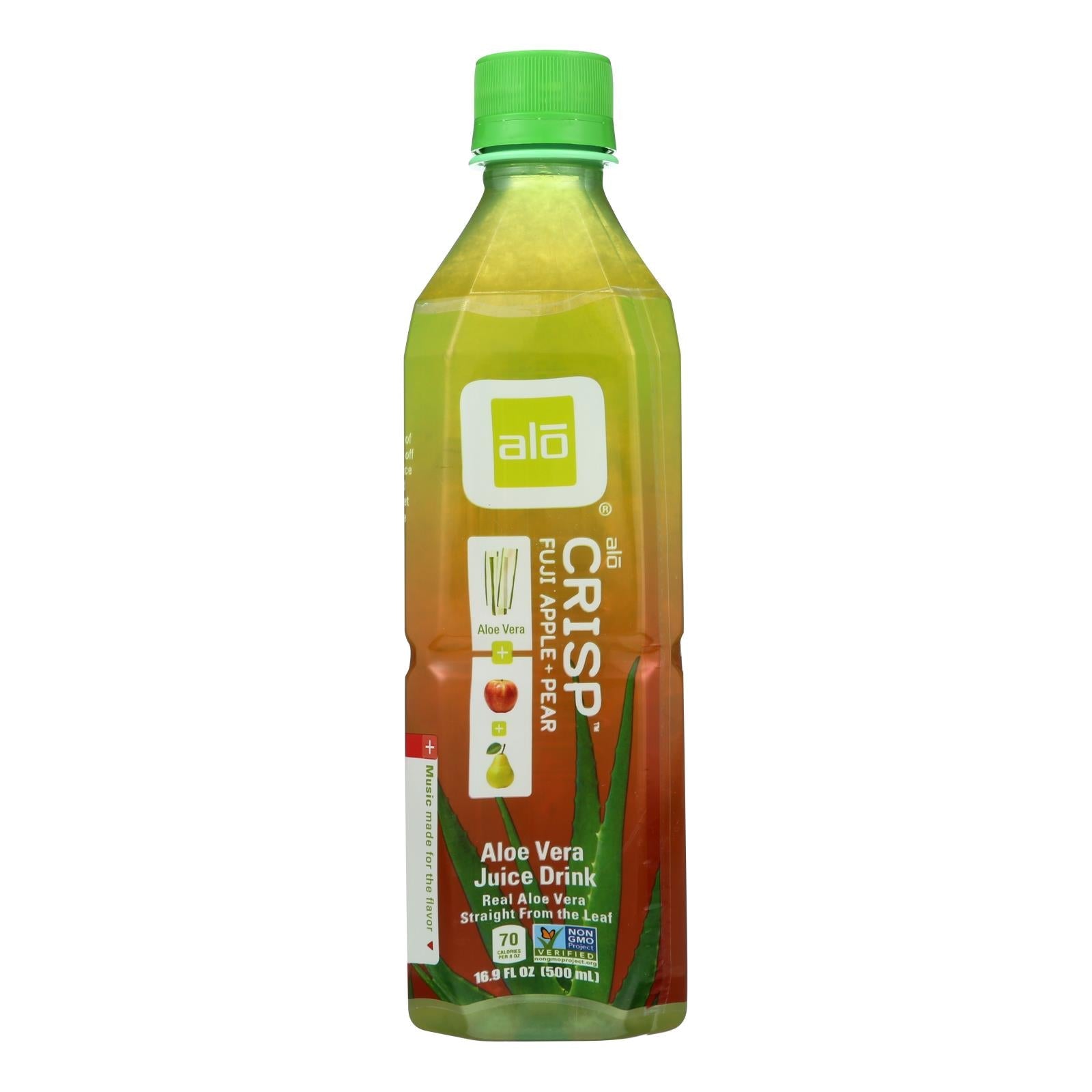 Alo Original Crisp Aloe Vera Juice Drink - Fuji Apple And Pear - Case Of 12 - 16.9 Fl Oz. Alo