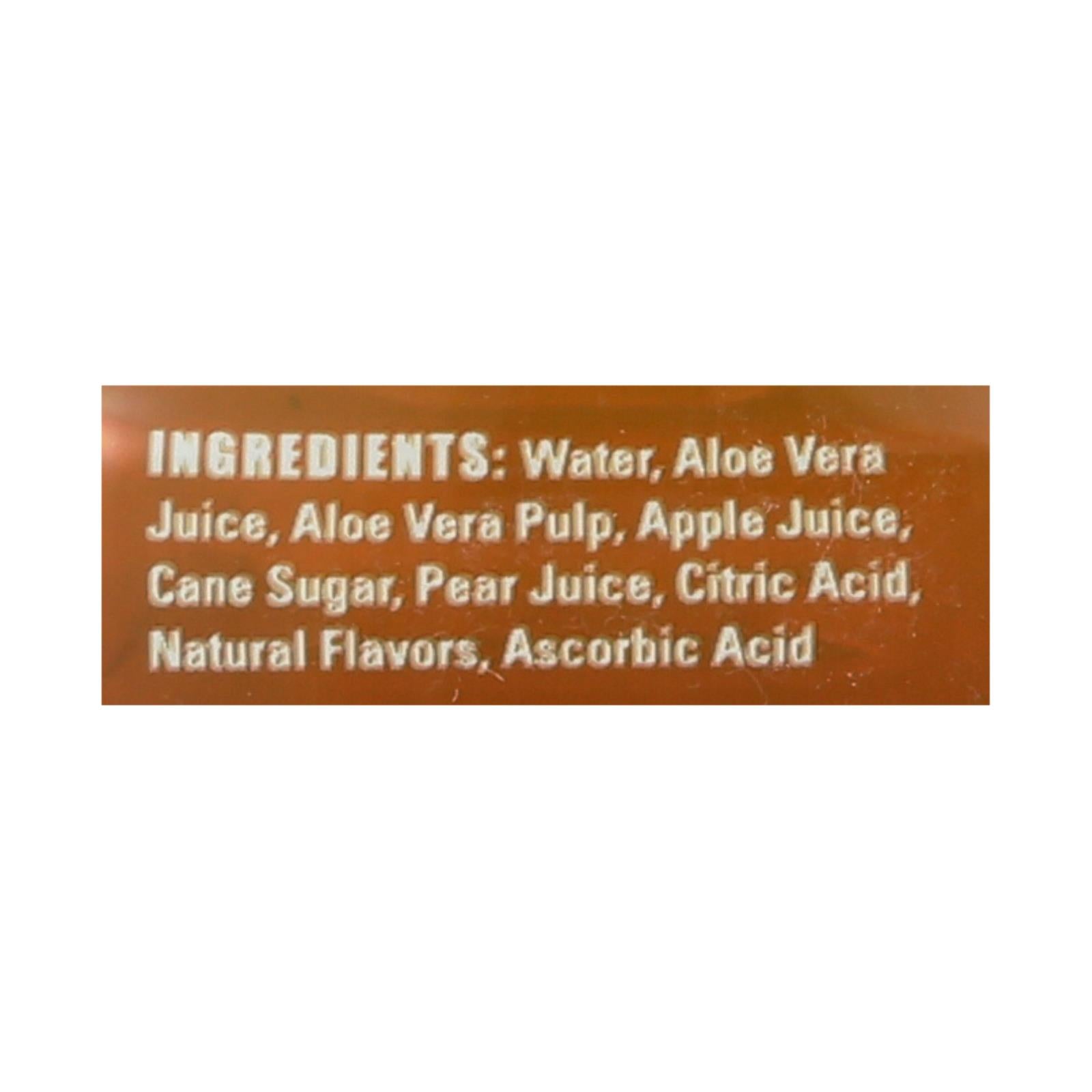 Alo Original Crisp Aloe Vera Juice Drink - Fuji Apple And Pear - Case Of 12 - 16.9 Fl Oz. Alo