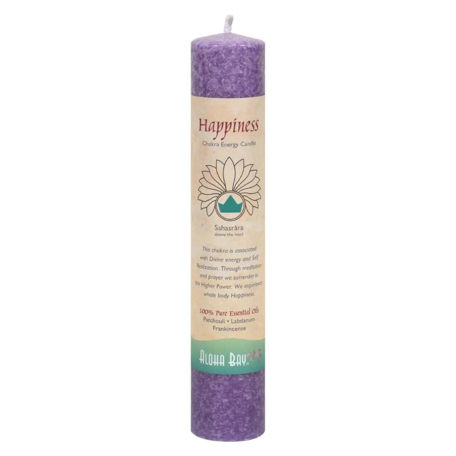 Aloha Bay - Chakra Energy Candle -sahasrara - 8" Aloha Bay