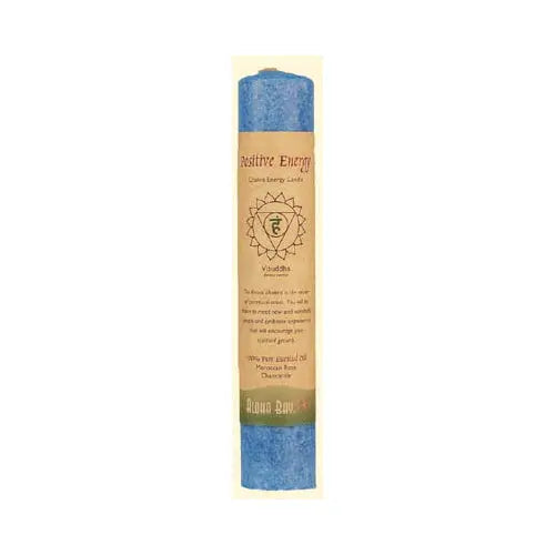 Aloha Bay - Chakra Pillar Candle Positive Energy Blue - 1 Candle Aloha Bay