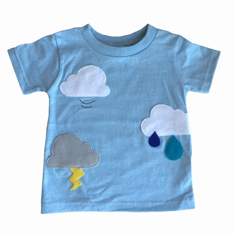 Aloha Rainbow - Kids Baby Blue Shirt  Boys or Girls Mi Cielo