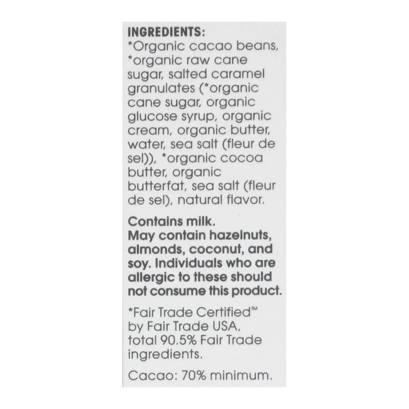 Alter Eco Americas Organic Chocolate Bar - Dark Salted Burnt Caramel - 2.82 Oz Bars - Case Of 12 Alter Eco