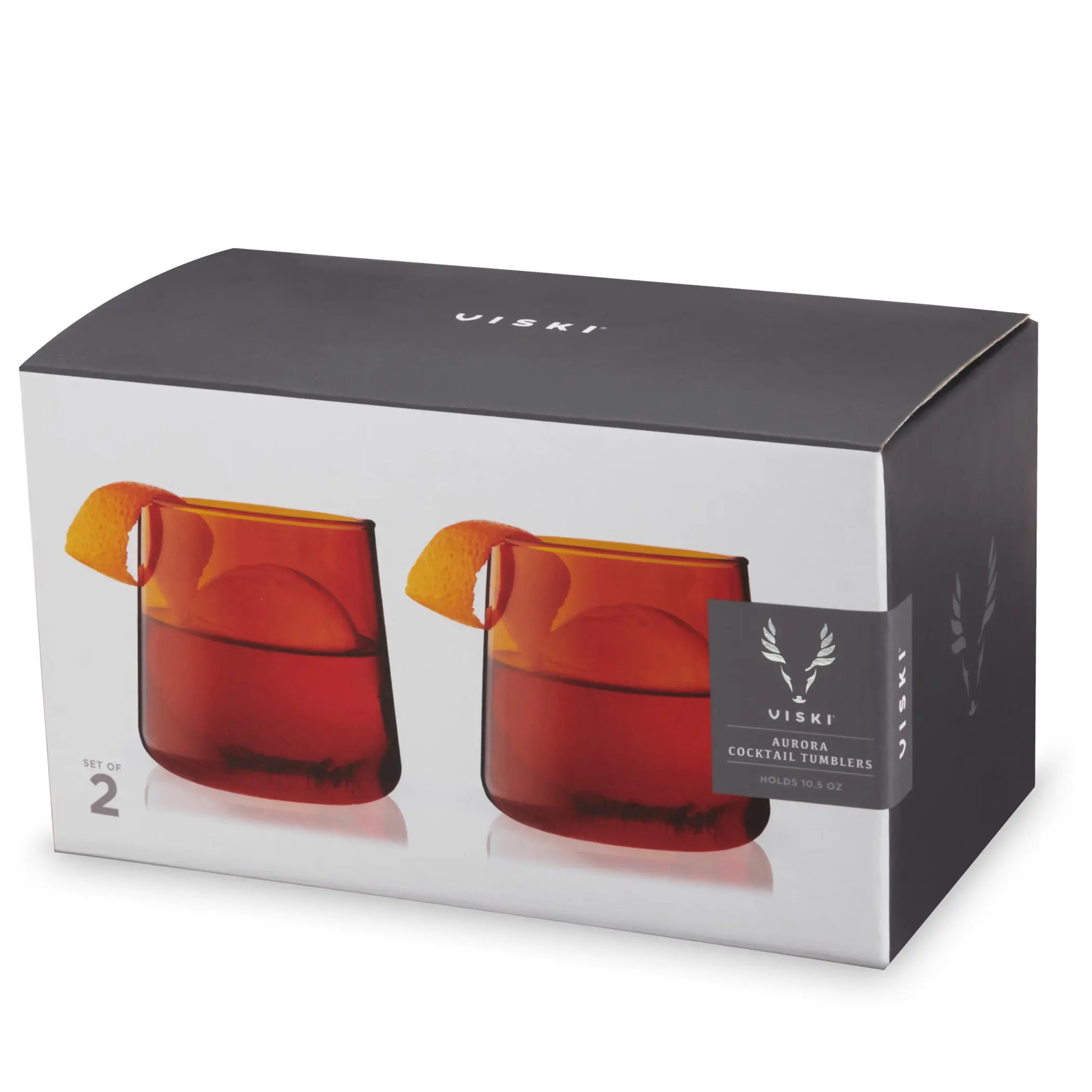 Amber Aurora Cocktail Tumblers (set of 2) Viski