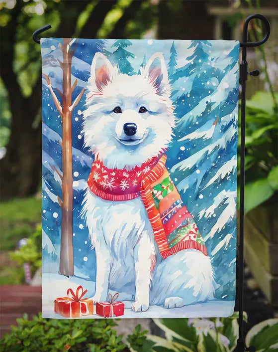 American Eskimo Christmas Garden Flag Caroline's Treasures