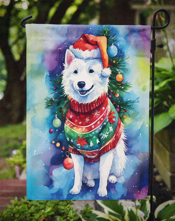 American Eskimo Christmas Garden Flag Caroline's Treasures