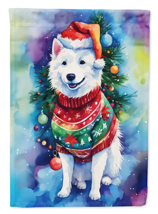 American Eskimo Christmas Garden Flag Caroline's Treasures
