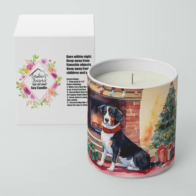 American Eskimo Cozy Christmas Decorative Soy Candle Caroline's Treasures