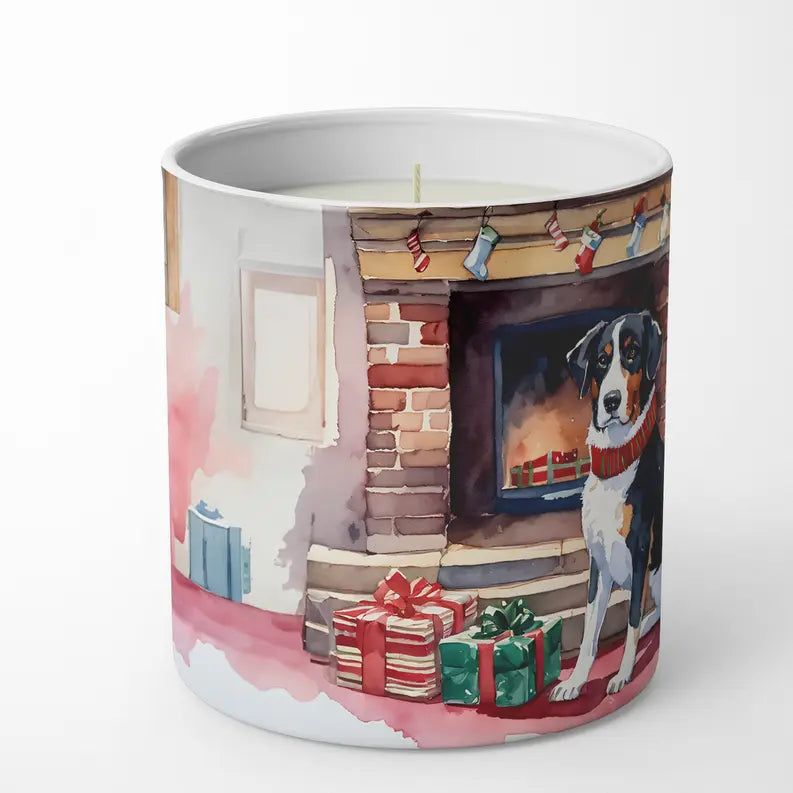 American Eskimo Cozy Christmas Decorative Soy Candle Caroline's Treasures