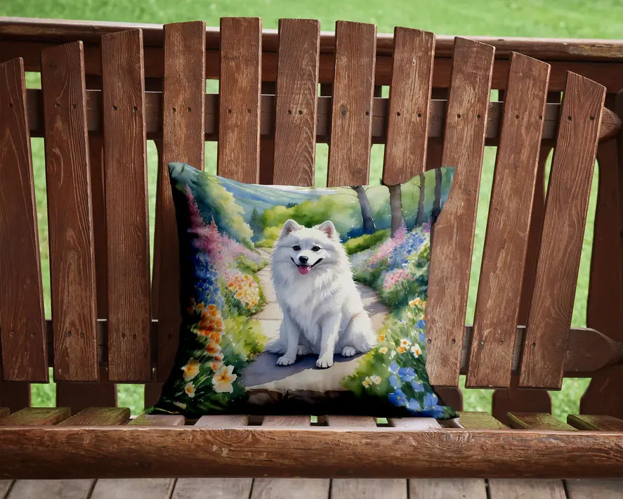 American Eskimo Spring Garden Pair of Pot Holders Caroline's Treasures