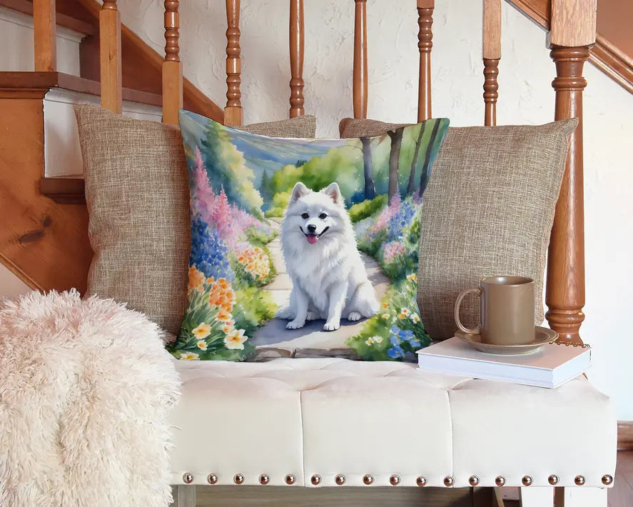 American Eskimo Spring Garden Pair of Pot Holders Caroline's Treasures
