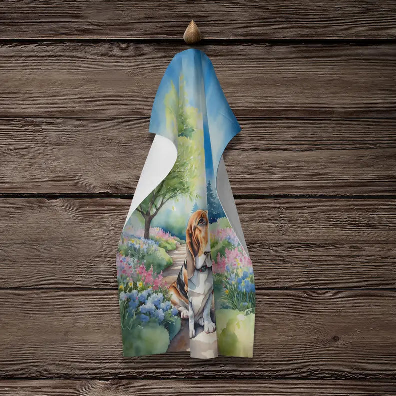 American Eskimo Spring Garden Pair of Pot Holders Caroline's Treasures
