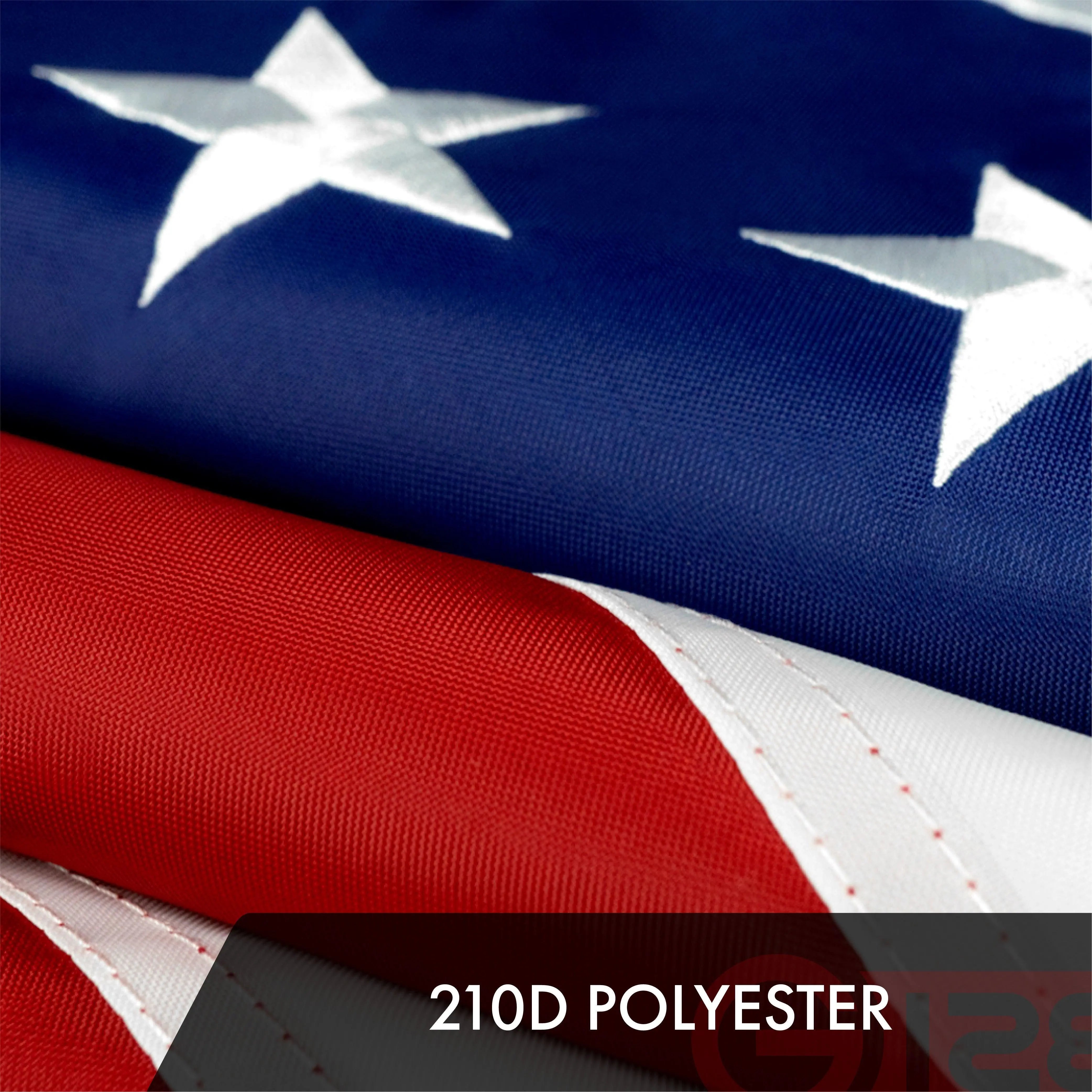 American Flag 210D Embroidered Polyester 4x6 Ft G128