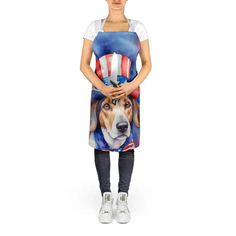 American Foxhound Patriotic American Apron Caroline's Treasures
