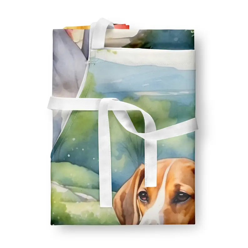 American Foxhound Spring Garden Apron Caroline's Treasures