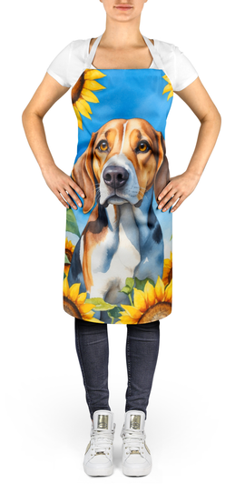 American Foxhound in Sunflowers Apron Caroline's Treasures
