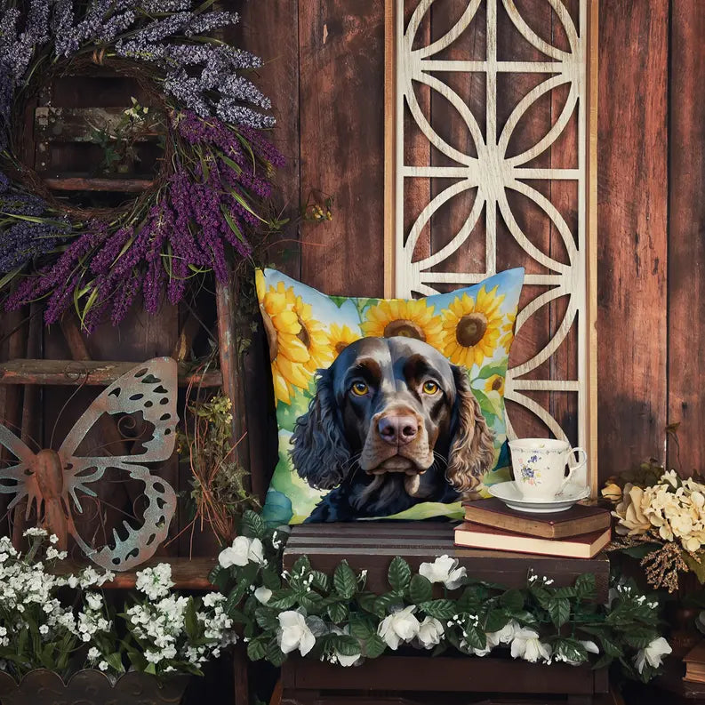American Hairless Terrier in Sunflowers Pair of Pot Holders Caroline's Treasures