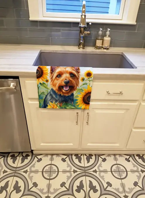 American Hairless Terrier in Sunflowers Pair of Pot Holders Caroline's Treasures
