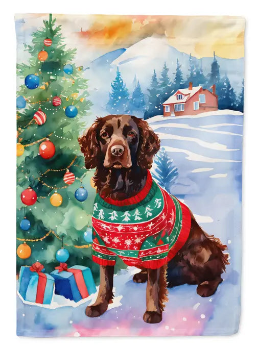 American Water Spaniel Christmas Garden Flag Caroline's Treasures