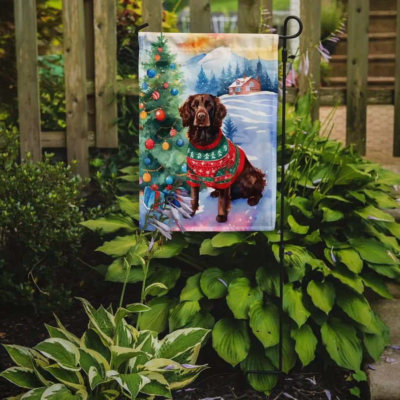 American Water Spaniel Christmas Garden Flag Caroline's Treasures