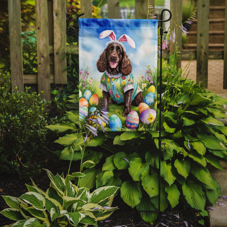American Water Spaniel Easter Egg Hunt Garden Flag Caroline's Treasures