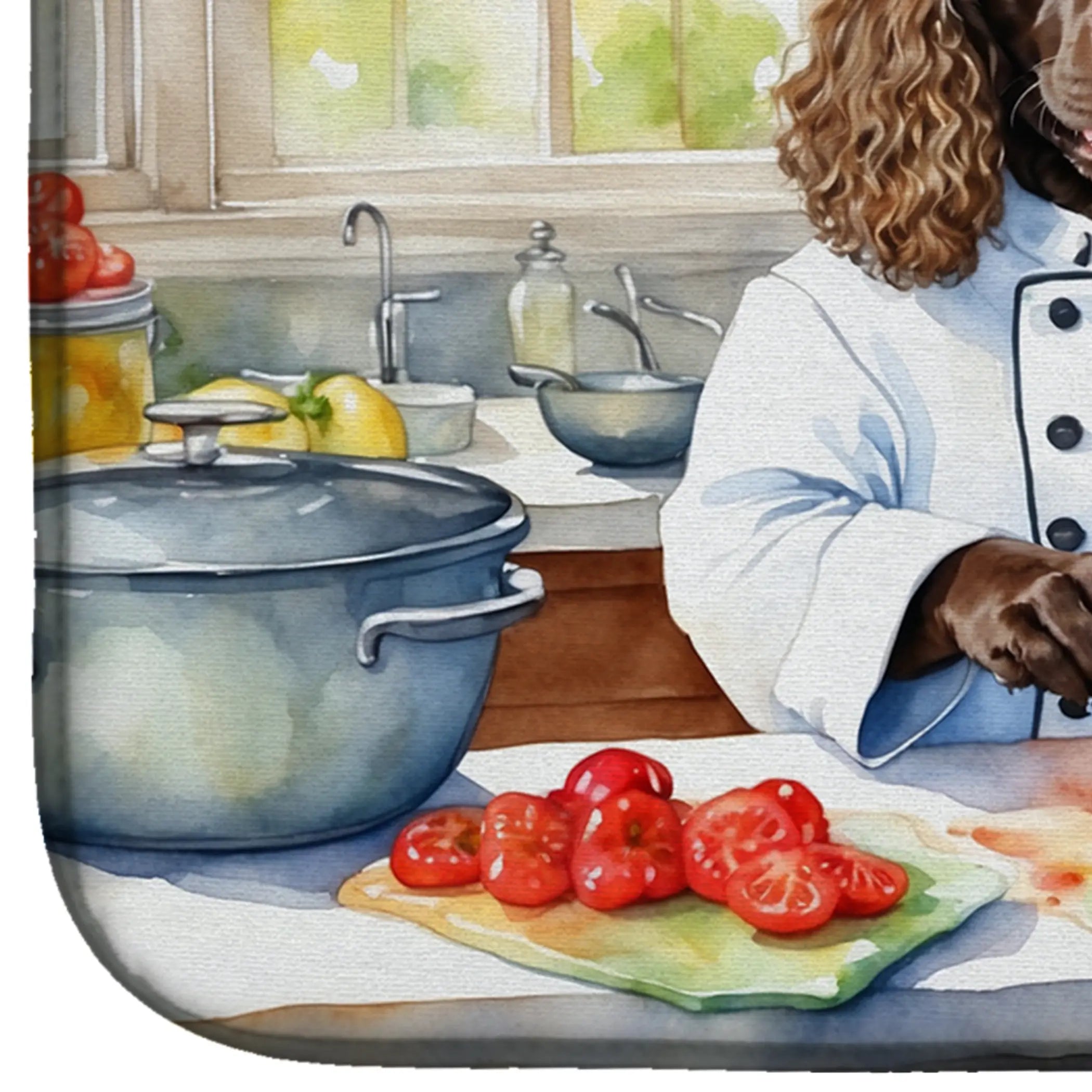 American Water Spaniel The Chef Dish Drying Mat Caroline's Treasures