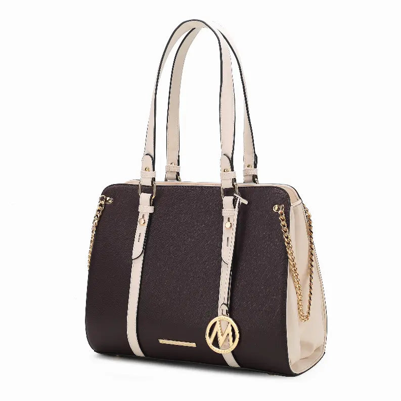 Amy Color Block Vegan Leather Women's Tote MKF Collection by Mia K.