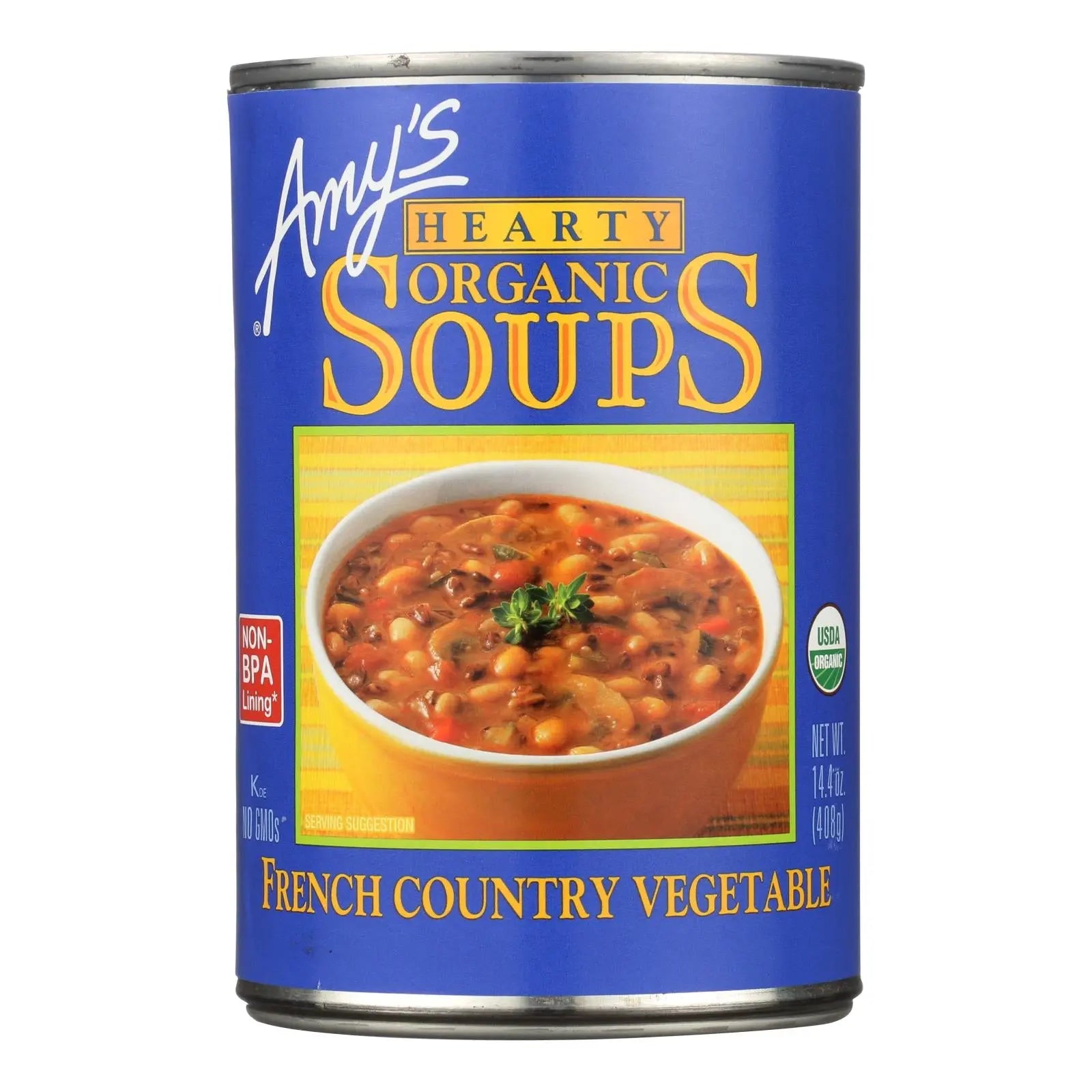 Amy's - Organic Soup - Vegetarian Hearty French Country - Case Of 12 - 14.4 Oz Amy's