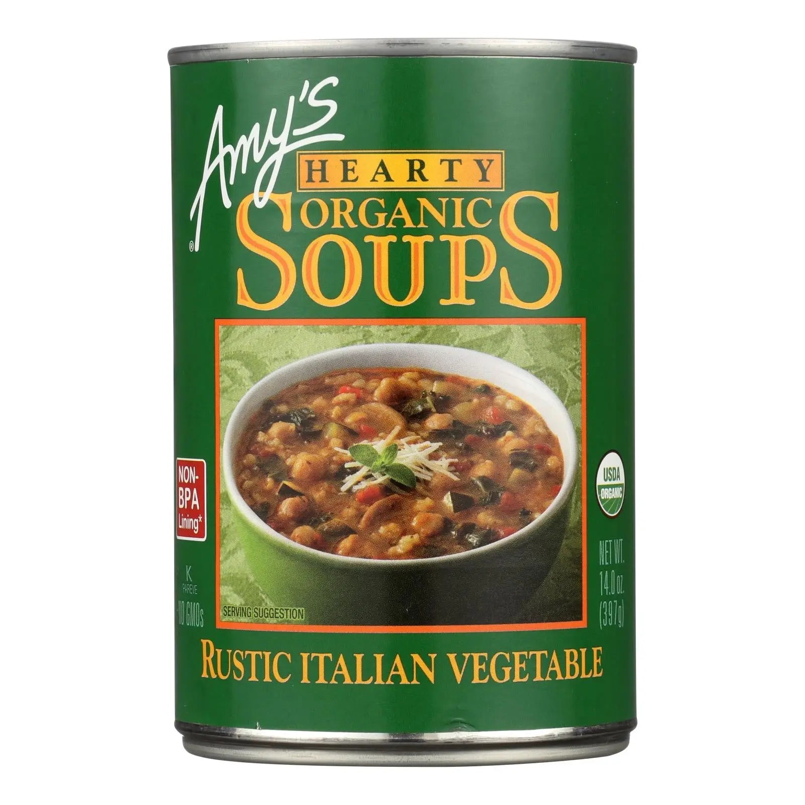 Amy's - Organic Soup - Vegetarian Hearty Italian - Case Of 12 - 14 Oz Amy's