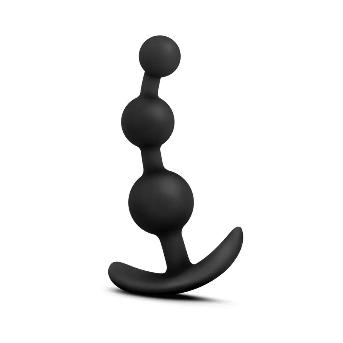 Anal Adventures Platinum Silicone Small Anal Beads Plug Black Blush