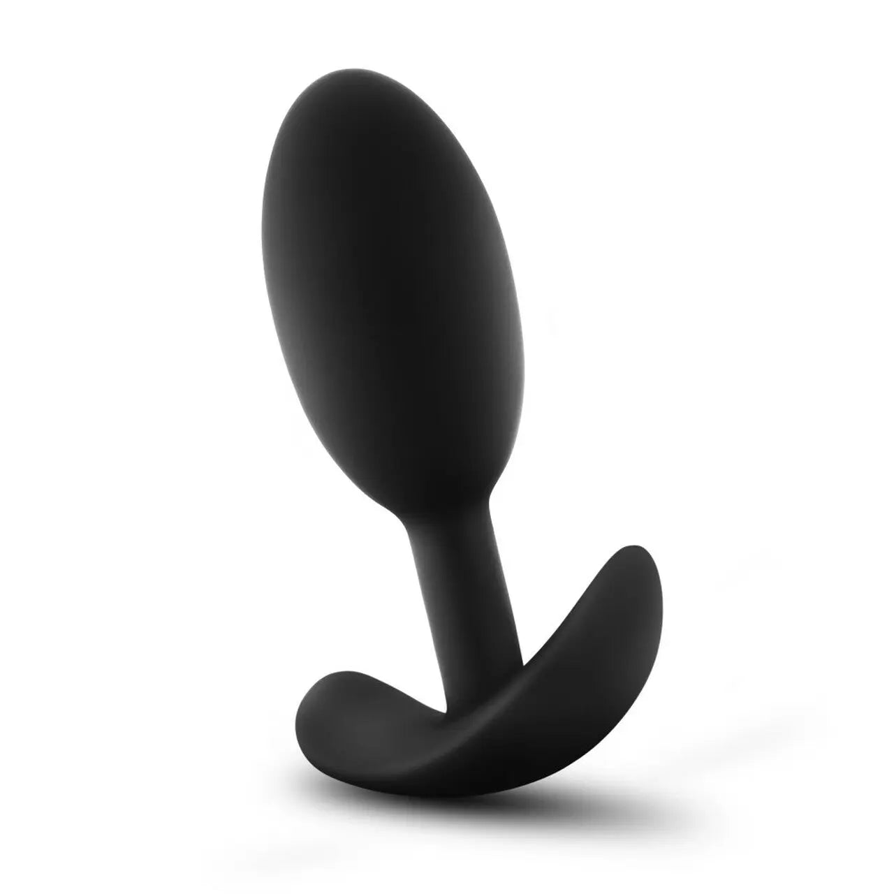 Anal Adventures Platinum Silicone Vibra Slim Plug Black Blush Novelties