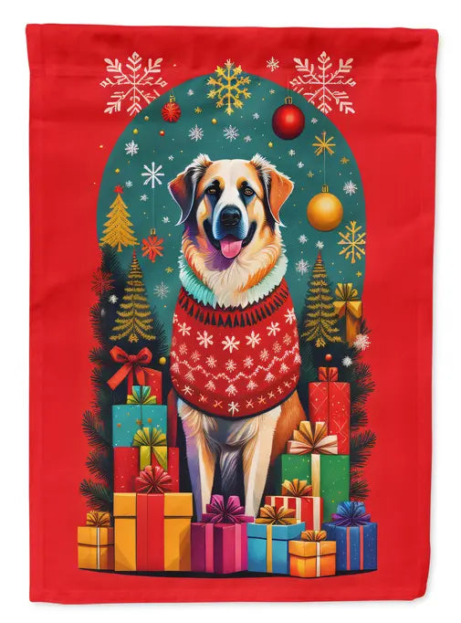 Anatolian Shepherd Dog Holiday Christmas Garden Flag Caroline's Treasures