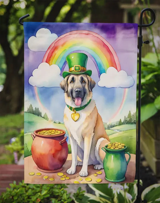Anatolian Shepherd St Patrick's Day Garden Flag Caroline's Treasures