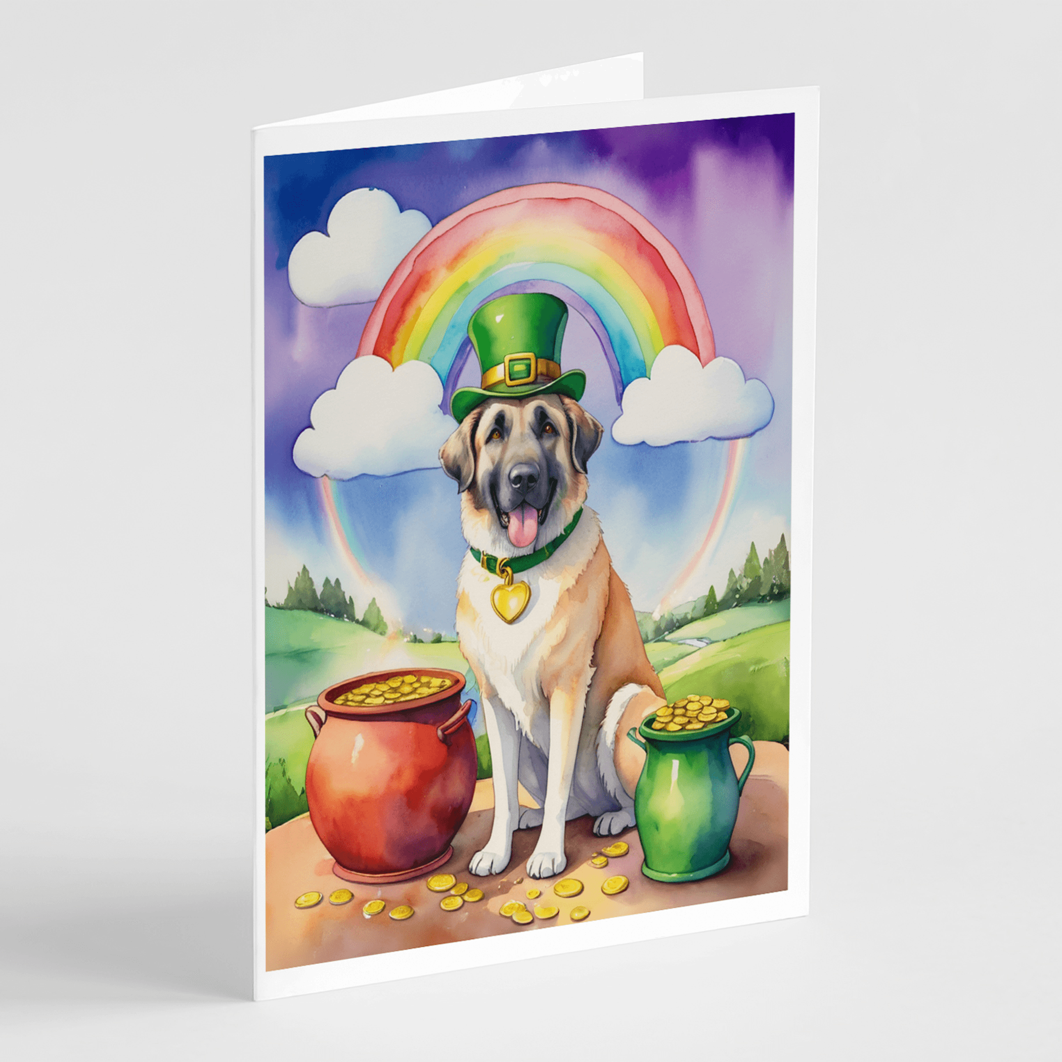 Anatolian Shepherd St Patrick's Day Greeting Cards Pack of 8 Caroline's Treasures