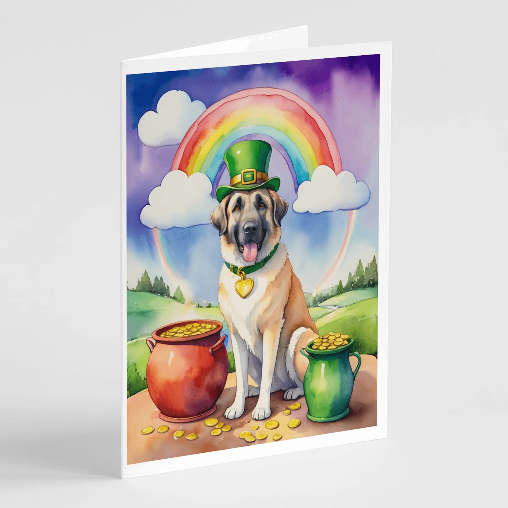 Anatolian Shepherd St Patrick's Day Greeting Cards Pack of 8 Caroline's Treasures