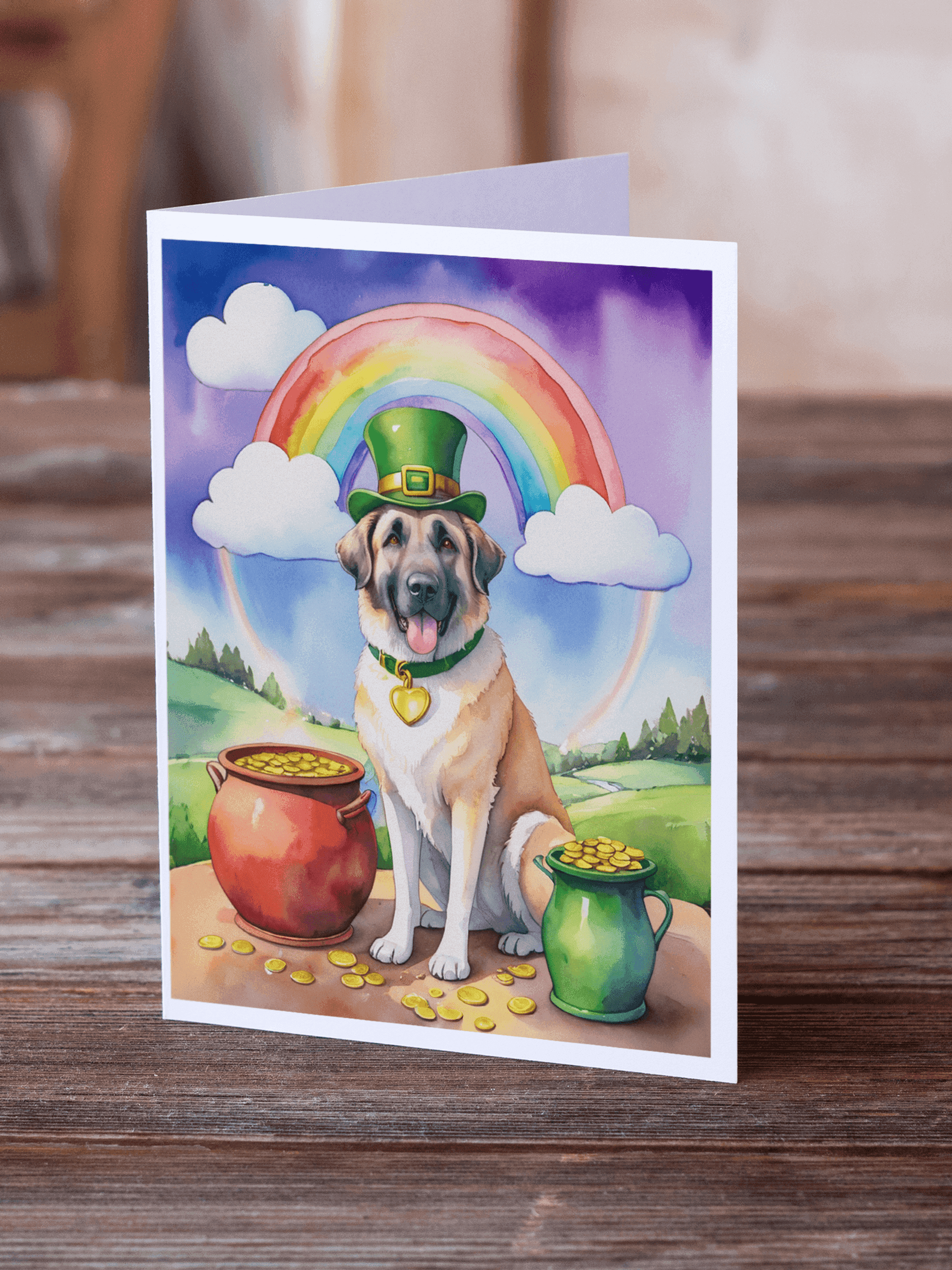 Anatolian Shepherd St Patrick's Day Greeting Cards Pack of 8 Caroline's Treasures