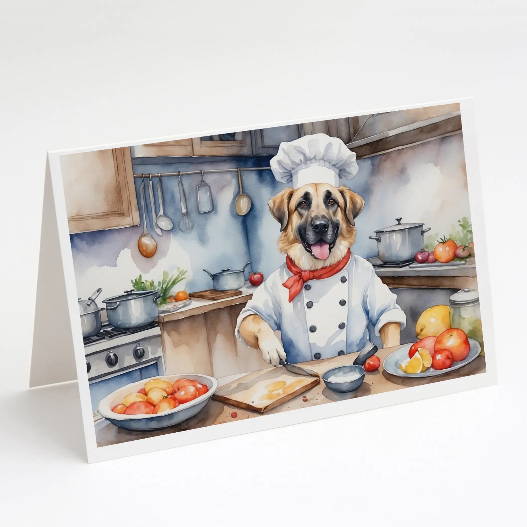 Anatolian Shepherd The Chef Greeting Cards Pack of 8 Caroline's Treasures