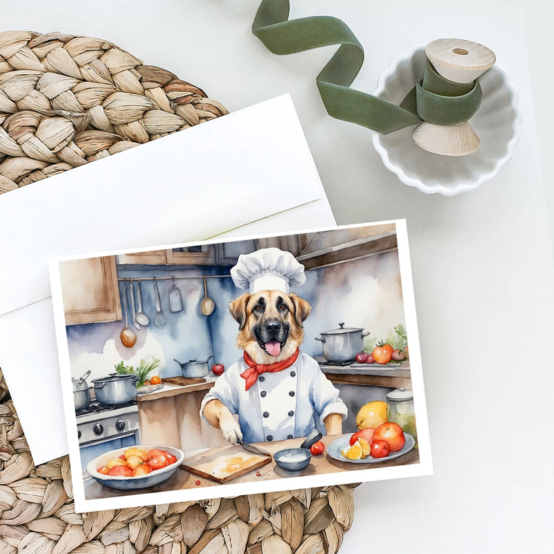 Anatolian Shepherd The Chef Greeting Cards Pack of 8 Caroline's Treasures