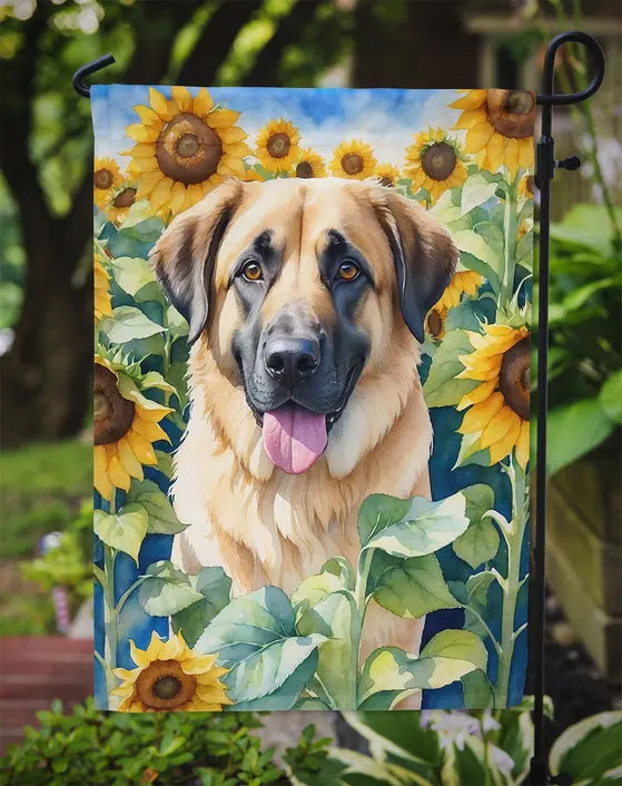 Anatolian Shepherd in Sunflowers Garden Flag Caroline's Treasures